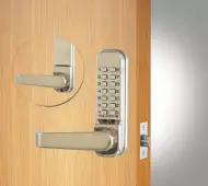 Codelocks CL410SS  Medium Duty Mechanical Digital Lock with 60mm Tubular Latch - Stainless Steel