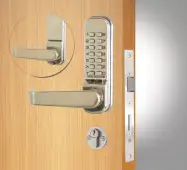 Codelocks CL420 SS Medium Duty Mechanical Digital Lock with Anti-Panic Mortice Lock - Stainless Steel