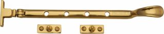 V990 10-PB Heritage Brass Casement Window Stay Spoon Pattern 10" Polished Brass Finish