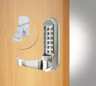 Codelocks CL500 SS PK Heavy Duty Mechanical Digital Lock (Front Plate Only for use with Panic Hardware) -Stainless Steel