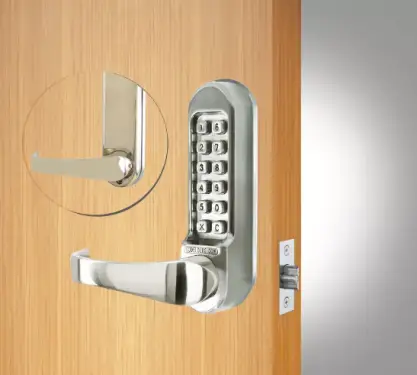Click Here To Enlarge This Photo Of Codelocks CL510 SS Heavy Duty Mechanical Digital Lock with 60mm Tubular Latch - Stainless Steel