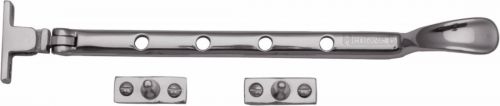 Click Here To Enlarge This Photo Of V990 10-PC Heritage Brass Casement Window Stay Spoon Pattern 10" Polished Chrome Finish