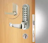 Codelocks CL520 SS Heavy Duty Mechanical Digital Lock with Anti-Panic Mortice Lock - Stainless Steel