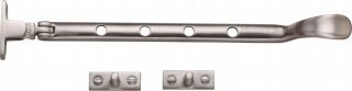 V990 10-SN Heritage Brass Casement Window Stay Spoon Pattern 10" Satin Nickel Finish