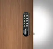 Codelocks KL1000 BK KitLock Classic Electronic Locker/Cabinet Lock (Vertical) - Black