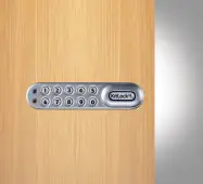 Codelocks KL1000 SG LH KitLock Classic Electronic Locker/Cabinet Lock (Left Hand) - Silver