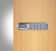 Codelocks KL1000 SG RH KitLock Classic Electronic Locker/Cabinet Lock (Right Hand) - Silver