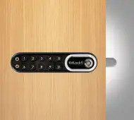 Codelocks KL1000 G3 BC LH KitLock G3 Electronic Cabinet Lock (Left Hand) - Black Chrome