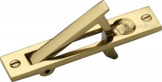 C1165-PB Heritage Brass Pocket Door Edge Pull Polished Brass Finish