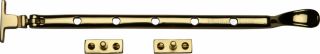 V990 12-PB Heritage Brass Casement Window Stay Spoon Pattern 12" Polished Brass Finish