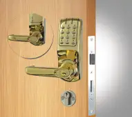 Codelocks CL5020 PB Heavy Duty Electronic Digital Lock with Anti-Panic Mortice Lock, Key Override & Code Free Option - Polished Brass