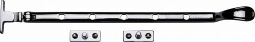 Click Here To Enlarge This Photo Of V990 12-PC Heritage Brass Casement Window Stay Spoon Pattern 12" Polished Chrome Finish