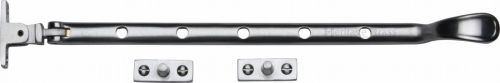 Click Here To Enlarge This Photo Of V990 12-SC Heritage Brass Casement Window Stay Spoon Pattern 12" Satin Chrome Finish