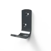 141701/DG Fitzroy of London Single Robe Hook (Aluminium) Dark Grey (RAL 7016)