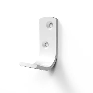 Click Here To Enlarge This Photo Of 141701/WH Fitzroy of London Single Robe Hook (Aluminium) White (RAL 9016)