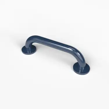 Click Here To Enlarge This Photo Of 210130/DB Fitzroy of London 305mm x 35mm (dia) Stainless Steel Grab Rail with Concealed Fixings - Dark Blue (RAL 5011)