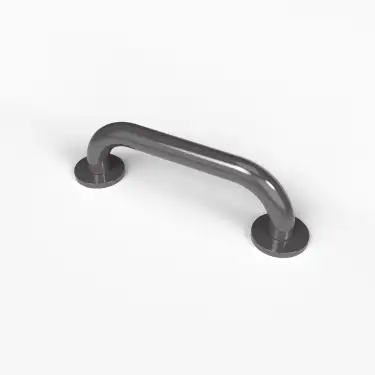 Click Here To Enlarge This Photo Of 210130/GY Fitzroy of London 305mm x 35mm (dia) Stainless Steel Grab Rail with Concealed Fixings - Grey (RAL 7005)