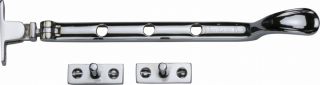 V990 8-PC Heritage Brass Casement Window Stay Spoon Pattern 8" Polished Chrome Finish