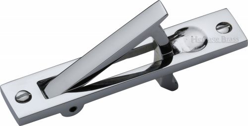 Click Here To Enlarge This Photo Of C1165-PC Heritage Brass Pocket Door Edge Pull Polished Chrome Finish