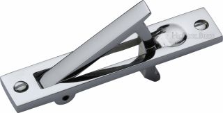 C1165-PC Heritage Brass Pocket Door Edge Pull Polished Chrome Finish