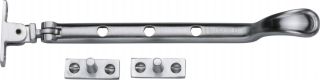 V990 8-SC Heritage Brass Casement Window Stay Spoon Pattern 8" Satin Chrome Finish