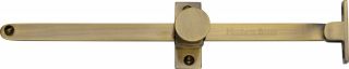 V991 10-AT Heritage Brass Casement Stay Sliding Design 10" Antique Brass Finish