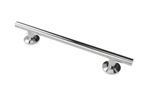 Click Here To Enlarge This Photo Of 310062/SP Fitzroy of London 620mm Contemporary Straight Grab Rail (Stainless Steel) with Concealed Nylon Flange - Polished