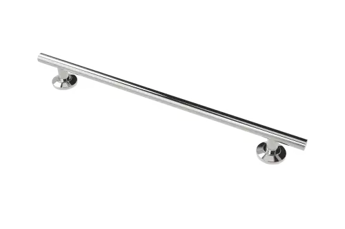 Click Here To Enlarge This Photo Of 310090/SP Fitzroy of London 900mm Contemporary Straight Grab Rail (Stainless Steel) with Concealed Nylon Flange - Polished