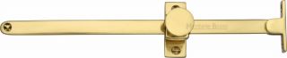 V991 10-PB Heritage Brass Casement Stay Sliding Design 10" Polished Brass Finish
