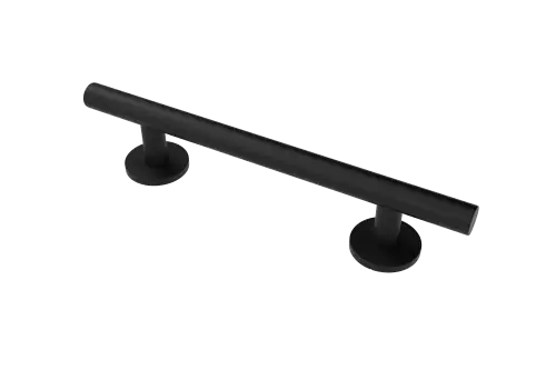 Click Here To Enlarge This Photo Of 311448/MB Fitzroy of London 480mm Luxury Straight Grab Rail (Stainless Steel) with Concealed Fixings - Matt Black (RAL 9005)