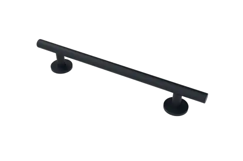 Click Here To Enlarge This Photo Of 311462/MB Fitzroy of London 620mm Luxury Straight Grab Rail (Stainless Steel) with Concealed Fixings - Matt Black (RAL 9005)
