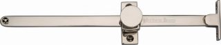 V991 10-PNF Heritage Brass Casement Stay Sliding Design 10" Polished Nickel Finish