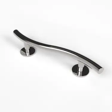 Click Here To Enlarge This Photo Of 311648/SP Fitzroy of London 480mm Luxury Curved Grab Rail (Stainless Steel) with Concealed Fixings - Polished