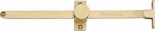 V991 10-SB Heritage Brass Casement Stay Sliding Design 10" Satin Brass Finish