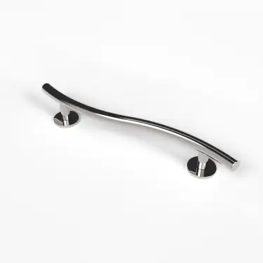 Click Here To Enlarge This Photo Of 311662/SP Fitzroy of London 620mm Luxury Curved Grab Rail (Stainless Steel) with Concealed Fixings - Polished