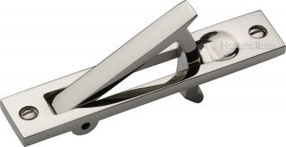 C1165-PNF Heritage Brass Pocket Door Edge Pull Polished Nickel Finish