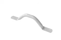 FESB-12/WH Fitzroy of London Flat Ended Grab Rail (Mild Steel) Overall Length 305mm - White (RAL 9016)