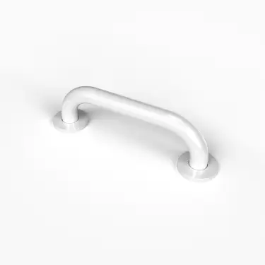 Click Here To Enlarge This Photo Of G1235C/WH Fitzroy of London 305mm x 35mm Round Flange Grab Rail (Mild Steel) with Concealed Fixings - White (RAL 9016)