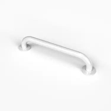 Click Here To Enlarge This Photo Of G1835C/WH Fitzroy of London 455mm x 35mm Round Flange Grab Rail (Mild Steel) with Concealed Fixings - White (RAL 9016)
