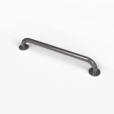 Click Here To Enlarge This Photo Of G2435C/GY Fitzroy of London 610mm x 35mm Round Flange Grab Rail (Mild Steel) with Concealed Fixings - Grey (RAL 7005)