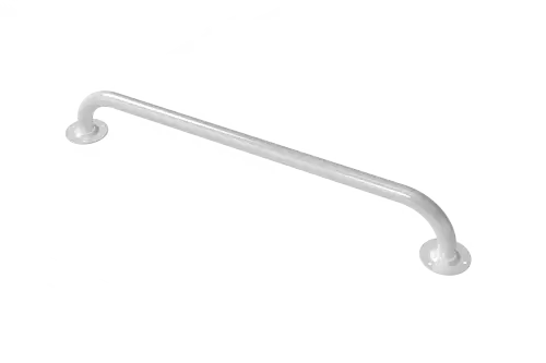 Click Here To Enlarge This Photo Of GR-24/25/WH Fitzroy of London 610mm x 25mm Round Flange Grab Rail (Mild Steel) with Exposed Fixings - White (RAL 9016)