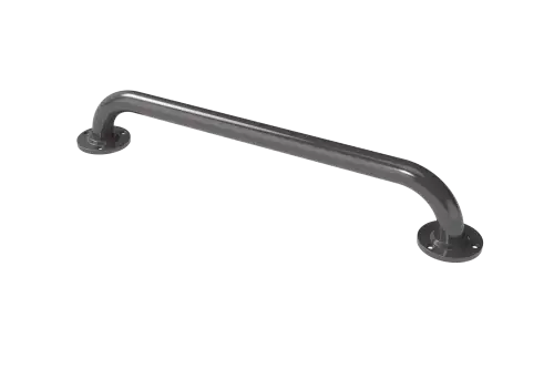 Click Here To Enlarge This Photo Of GR-24/35/GY Fitzroy of London 610mm x 35mm Round Flange Grab Rail (Mild Steel) with Exposed Fixings - Grey (RAL 7005)