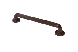 PFGB-18/BR Fitzroy of London 450mm x 36mm (dia) Plastic Fluted Grab Rail with Concealed Fixings - Brown