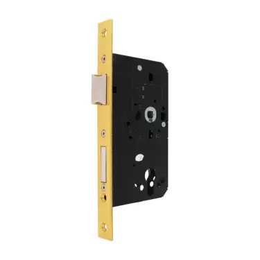 Click Here To Enlarge This Photo Of AR910-S-60-PB Hoppe Arrone DIN Mortice Sashlock Case Square Forend (60mm Backset) - Polished Brass (87107855)