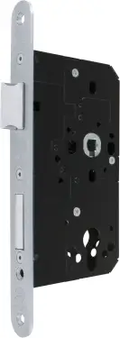 Click Here To Enlarge This Photo Of AR910-R-60-SSS Hoppe Arrone DIN Mortice Sashlock Case Radius Forend (60mm Backset) - Satin Stainless Steel (87107856)