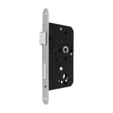 Click Here To Enlarge This Photo Of AR910-R-60-PSS Hoppe Arrone DIN Mortice Sashlock Case Radius Forend (60mm Backset) - Polished Stainless Steel (87107857)