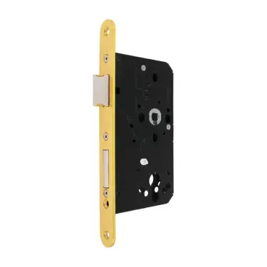 Click Here To Enlarge This Photo Of AR910-R-60-PB Hoppe Arrone DIN Mortice Sashlock Case Radius Forend (60mm Backset) - Polished Brass (87107858)