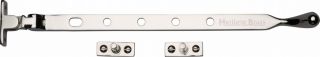 V992 12-PNF Heritage Brass Casement Window Stay Ball Design 12" Polished Nickel Finish
