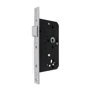 Click Here To Enlarge This Photo Of AR911-S-60-PSS Hoppe Arrone DIN Mortice Latch Square Forend (60mm Backset) - Polished Stainless Steel (87107860)
