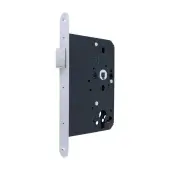 AR911-R-80-SSS Hoppe Arrone DIN Mortice Latch Radius Forend (80mm Backset) - Satin Stainless Steel (87142637)